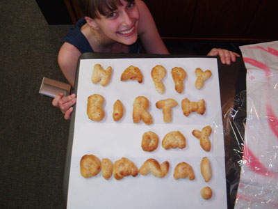 Happy Birthday Diana !!! ( made from bread )